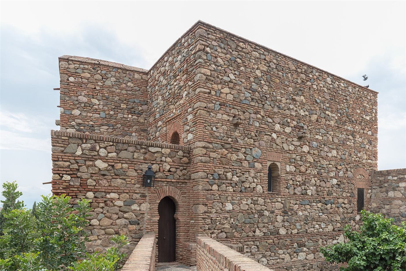 Los muros de la Alcazaba de Málaga.